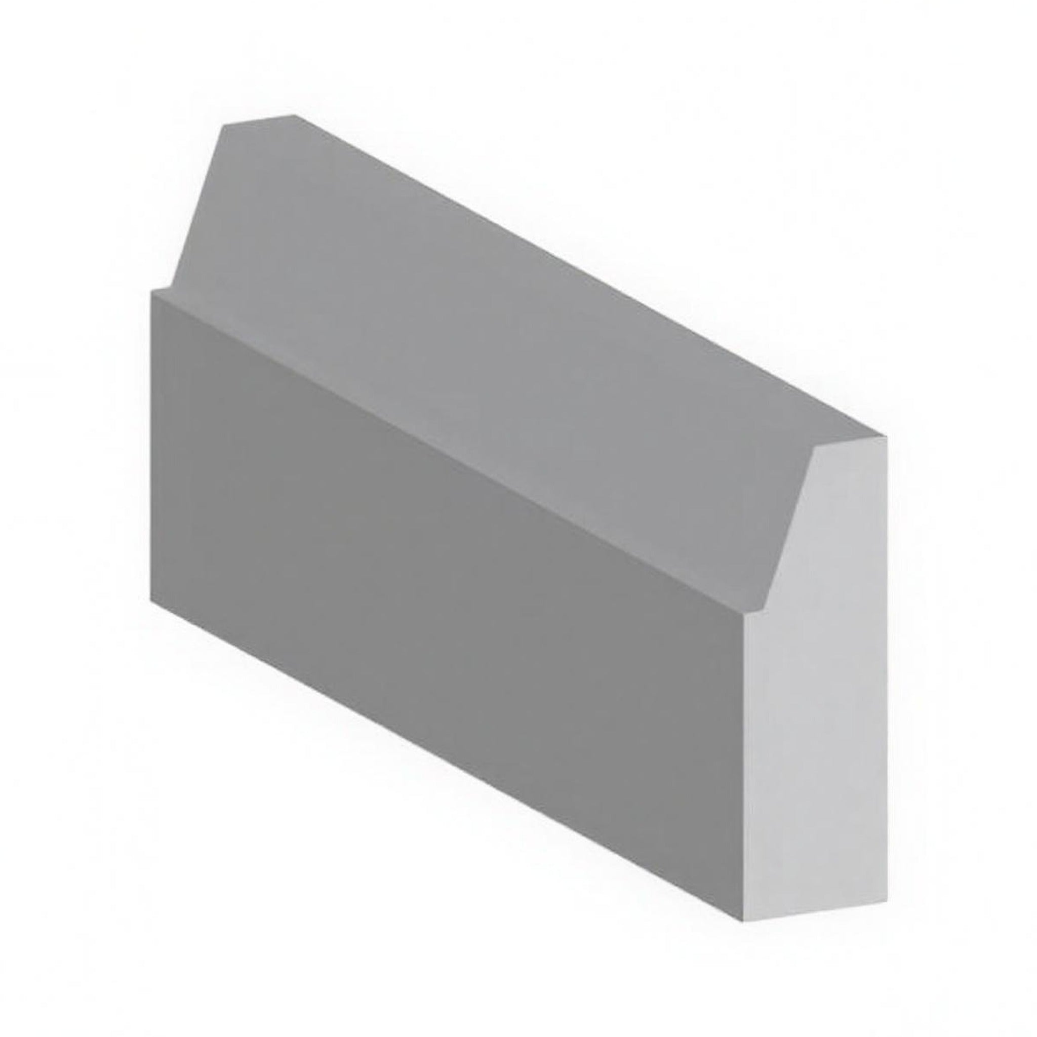 Primed door stop moulding, Contemporary profile with one angled top edge, 14 ft length