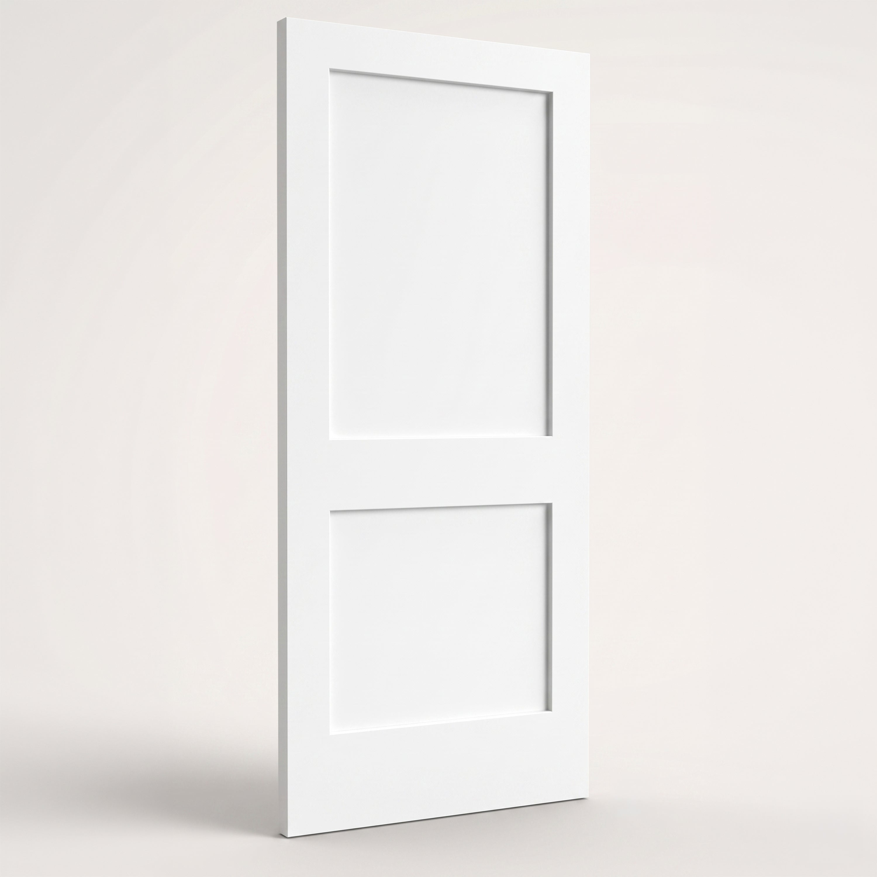 2 Panel Shaker door slab, front view