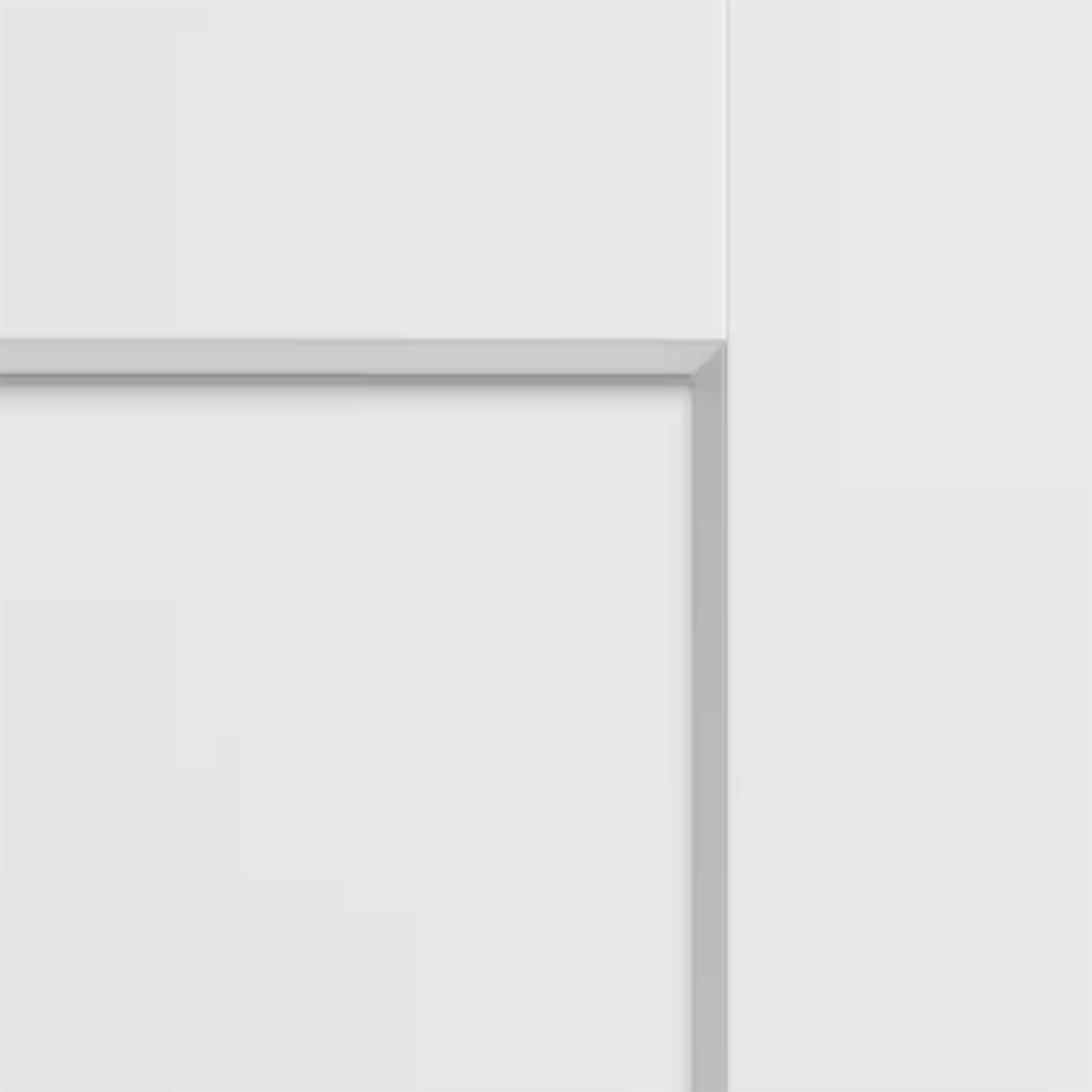 1 Panel Flat panel profile, close up of the bevelled edge